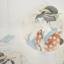 Load image into Gallery viewer, Haori Jacket Black Old town Geisha Silk #10691D1