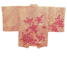 Load image into Gallery viewer, Haori Jacket Vintage(1950-1980) Red Yellow Full Shibori Flower Silk #10803D5