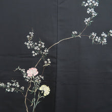 Load image into Gallery viewer, Haori Jacket Vintage(1950-1980) Black Fully Embroidered Branch Flower Silk #9991C2