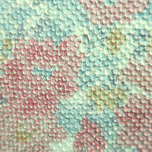 Load image into Gallery viewer, Haori Jacket Vintage(1950-1980) Light Blue Light Red Shibori Flower Silk #10612C3