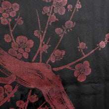 Load image into Gallery viewer, Haori Jacket Vintage(1950-1980) Black Plum blossom Branch Silk #10672C5
