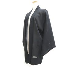 Load image into Gallery viewer, Haori Jacket Vintage(1950-1980) Black See-Through Chrysanthemum Silk #10633C4
