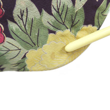 Load image into Gallery viewer, Haori Jacket Vintage(1920-1950) Black Green Red Peony Silk #10622C3