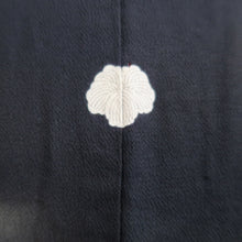 Load image into Gallery viewer, Furisode Vintage(Pre-1920) Black Crane Birds Silk #11106Z1