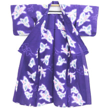 Load image into Gallery viewer, Yukata Vintage(1950-1980) Purple Butterfly Cotton #10475A5