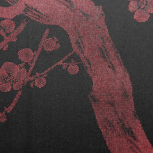Load image into Gallery viewer, Haori Jacket Vintage(1950-1980) Black Plum blossom Branch Silk #10672C5