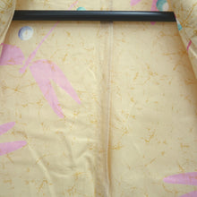 Load image into Gallery viewer, Yukata Pale Yellow Dragonfly Cotton #10747D3