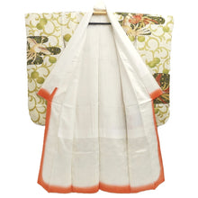 Load image into Gallery viewer, Furisode Pearl white Gold Phoenix Tall Silk #10563B4