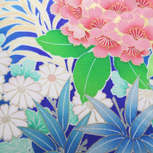 Load image into Gallery viewer, Furisode Light Blue Blue Camellia Silk #10334F2