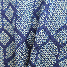 Load image into Gallery viewer, Haori Jacket Vintage(1950-1980) Blue Full Shibori Silk #10833E2