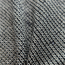 Load image into Gallery viewer, Haori Jacket Vintage(1950-1980) Black Full Shibori Silk #10171D4