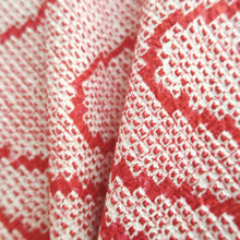Load image into Gallery viewer, Haori Jacket Red Full Shibori Ryusui Silk #10702D1