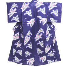 Load image into Gallery viewer, Yukata Blueish Purple Butterfly Cotton #10346F3