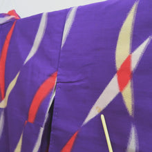 Load image into Gallery viewer, Kimono Vintage(1920-1950) Purple Meisen Silk #10767D4