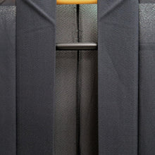 Load image into Gallery viewer, Men's Haori Vintage(1950-1980) Blueish Black See-Through Montsuki Silk #10425A2