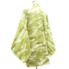 Load image into Gallery viewer, Haori Jacket Vintage(1950-1980) Light Green White Shibori Cloud Silk #10613C3