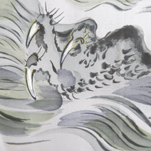 Load image into Gallery viewer, Men's Haori Vintage(1950-1980) Blue Black Dragon Silk #10649C4