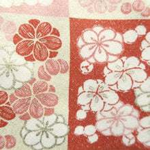Load image into Gallery viewer, Haori Jacket Pink Cream white Gold Plum blossom Silk #10732D3