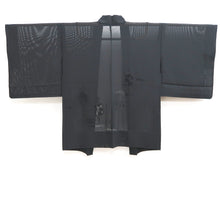 Load image into Gallery viewer, Haori Jacket Vintage(1950-1980) Black See-Through Chrysanthemum Silk #10633C4