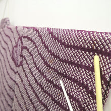 Load image into Gallery viewer, Haori Jacket Vintage(1950-1980) Purple Shibori Butterfly Silk #9804A5