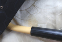 Load image into Gallery viewer, Haori Jacket Vintage(1950-1980) Black Shibori Bishamon Kikkou Silk #8704J2