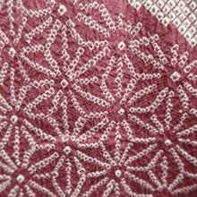 Load image into Gallery viewer, Haori Jacket Vintage(1950-1980) Magenta Shibori Seigaiha Silk #10036C4