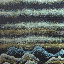 Load image into Gallery viewer, Haori Jacket Vintage(1950-1980) Black Gold Wave Silk #9864B2