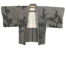 Load image into Gallery viewer, Haori Jacket Vintage(1950-1980) Black Full Shibori Ume Branch Silk #10834E2