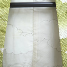Load image into Gallery viewer, Haori Jacket Vintage(1950-1980) Light Green White Shibori Cloud Silk #10613C3