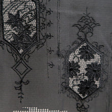 Load image into Gallery viewer, Haori Jacket Vintage(1950-1980) Black See-Through Chrysanthemum Silk #10633C4