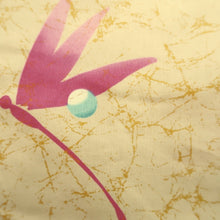 Load image into Gallery viewer, Yukata Pale Yellow Dragonfly Cotton #10747D3