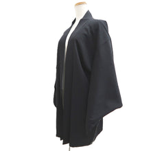 Load image into Gallery viewer, Haori Jacket Vintage(1950-1980) Black Shibori Flower Silk #10593C1