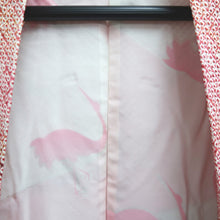 Load image into Gallery viewer, Haori Jacket Vintage(1950-1980) Pink Red Full Shibori Bamboo leaf Silk #10157D4