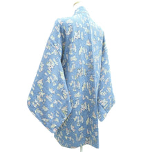 Load image into Gallery viewer, Haori Jacket Light Blue People of ancient times Silk #10723D2