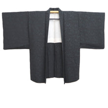 Load image into Gallery viewer, Haori Jacket Vintage(1950-1980) Black Butterfly Flower Silk #10673D1