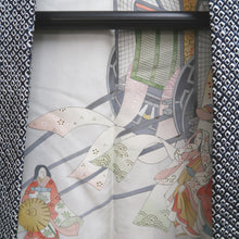 Load image into Gallery viewer, Haori Jacket Vintage(1950-1980) Black Shibori Branch Silk #10067D1