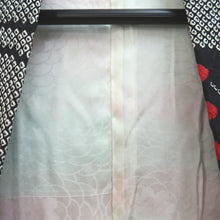 Load image into Gallery viewer, Haori Jacket Black Full Shibori Geometric Floral Silk #10713D2