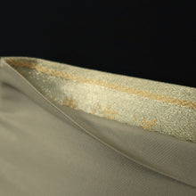 Load image into Gallery viewer, Fukuro Obi Gold Green Light Blue Tokaido53 Ukiyoe Landscape Silk BB342V9