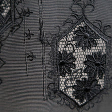 Load image into Gallery viewer, Haori Jacket Vintage(1950-1980) Black See-Through Chrysanthemum Silk #10633C4