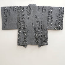 Load image into Gallery viewer, Haori Jacket Vintage(1950-1980) Black Shibori Branch Silk #10067D1