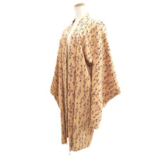 Load image into Gallery viewer, Haori Jacket Vintage(1950-1980) Apricot beige Plum blossom Branch Silk #10844E2