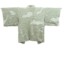 Load image into Gallery viewer, Haori Jacket Light Green Shibori Silk #10683D1