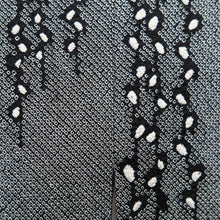Load image into Gallery viewer, Haori Jacket Vintage(1950-1980) Black Shibori Branch Silk #10067D1