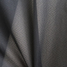 Load image into Gallery viewer, Men's Haori Vintage(1950-1980) Blueish Black See-Through Montsuki Silk #10425A2