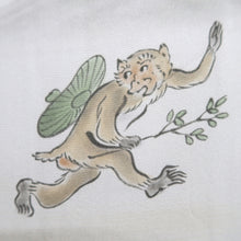 Load image into Gallery viewer, Men's Juban Blueish Gray Chojugiga Rabbit Frog Silk #10663C5