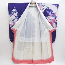 Load image into Gallery viewer, Furisode Blueish Purple Rose Tall Silk #9606H4