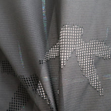 Load image into Gallery viewer, Haori Jacket Vintage(1950-1980) Black Sheer Bamboo leaf Silk #10894E4