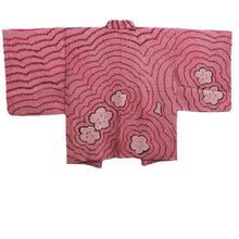 Load image into Gallery viewer, Haori Jacket Vintage(1950-1980) Red Full Shibori Flower Silk #10573B5