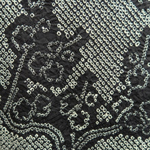 Load image into Gallery viewer, Haori Jacket Vintage(1950-1980) Black Full Shibori Ume Branch Silk #10834E2