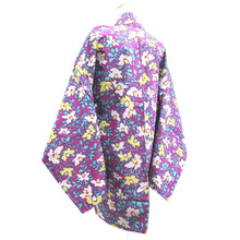 Load image into Gallery viewer, Haori Jacket Vintage(1920-1950) Magenta Meisen Camellia Silk #11053A3